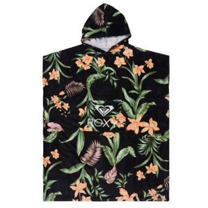 Roxy pončo Stay Magical Printed Anthracite Island Escape | Černá | Velikost One Size | 100% bavlna