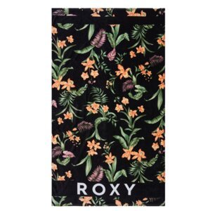 Roxy osuška Cold Water Printed Anthracite Island Escape | Černá | Velikost One Size | 100% bavlna