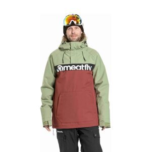 Meatfly pánská SNB & SKI bunda Slinger Oil Green / Merlot | Zelená | Velikost XL