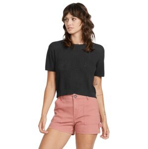 Volcom dámské tričko Meshy Beach Ss Black | Černá | Velikost S