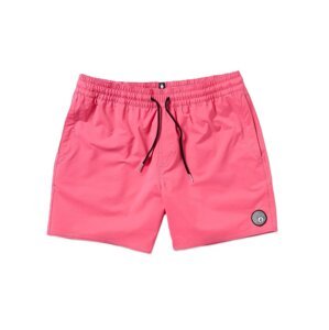 Volcom pánské plavky Lido Solid Trunk 16 Neon Pink | Růžová | Velikost L