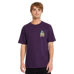 Volcom pánské tričko Catv Bsc Sst Grape Royale | Fialová | Velikost M | 100% bavlna