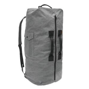 Volcom cestovní taška Ruckstone Duffle Grey | Šedá | Objem 84 L | 100% bavlna
