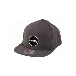 Meatfly kšiltovka Yuto 6 Panel Snapback Grey Embroidery | Šedá | Velikost One Size