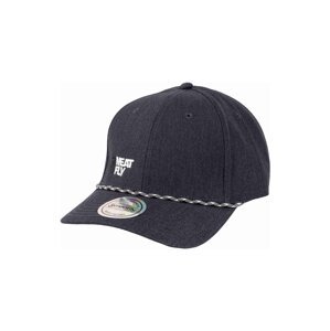 Meatfly kšiltovka Dustin Flexfit Recycled Anthracite / White Decent Revital | Šedá | Velikost One Size