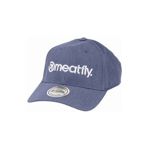 Meatfly kšiltovka Gaten Flexfit Blue / White Logo | Bílá | Velikost One Size