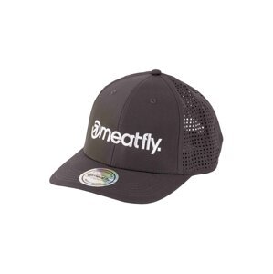 Meatfly kšiltovka Perfor Cap Grey / White Logo | Šedá | Velikost One Size