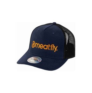 Meatfly kšiltovka Shaun Trucker Navy / Brown Logo | Hnědá | Velikost One Size