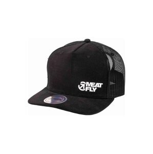 Meatfly kšiltovka Shaun Trucker Black / White Decent Revital | Černá | Velikost One Size