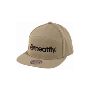 Meatfly kšiltovka Creeper 6 Panel Snapback Olive / Black Logo | Černá | Velikost One Size