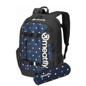 Meatfly batoh Basejumper Yellow Dots 22 L + PENÁL ZDARMA | Žlutá | Objem 22 L