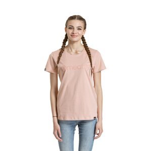 Meatfly dámské tričko Ladies MF Logo Sepia Rose | Růžová | Velikost S | 100% bavlna