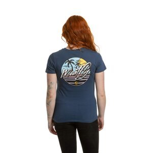 Meatfly dámské tričko Shori Dark Blue | Modrá | Velikost XS | 100% bavlna