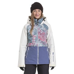 Nugget snowboardová bunda Trish A - Linen White Palm Fjord Blue | Bílá | Velikost XS