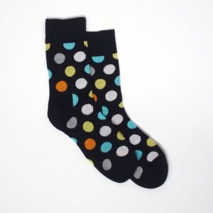Meatfly ponožky Dots B - Black/Multi | Černá | Velikost L/XL