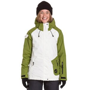 Nugget snowboardová bunda Fiesta Reborn B - Green Calla Linen White | Bílá | Velikost XL