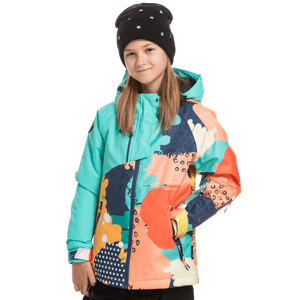 Meatfly sNB & SKI bunda Deliah Mint Pastel Splash | Mnohobarevná | Velikost 146