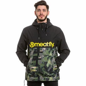 Meatfly pánská street bunda Garen Substance Camo Olive/True Black | Maskáč | Velikost S