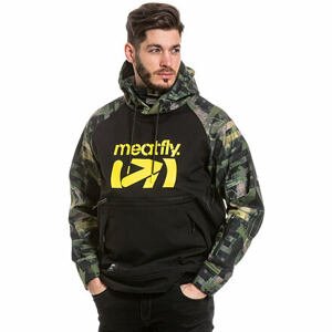 Meatfly pánská softshell bunda Jax Substance Camo Olive/Black | Maskáč | Velikost XL