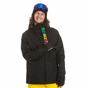 Meatfly pánská SNB & SKI bunda Hoax Black Rasta | Černá | Velikost L