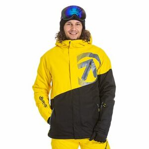 Meatfly pánská SNB & SKI bunda Bang Super Lemon/Black | Žlutá | Velikost L