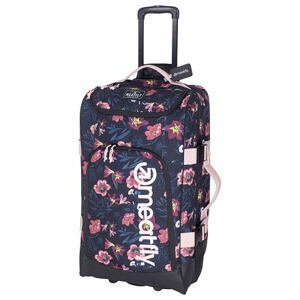 Meatfly kufr Contin Hibiscus Black | Mnohobarevná | Objem 100 L
