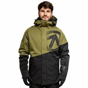 Meatfly pánská SNB & SKI bunda Bang Premium Green/Black | Zelená | Velikost XL