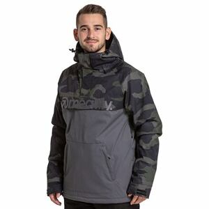 Meatfly pánská SNB & SKI bunda Slinger Premium Rampage Camo/Dark Grey | Maskáč | Velikost L