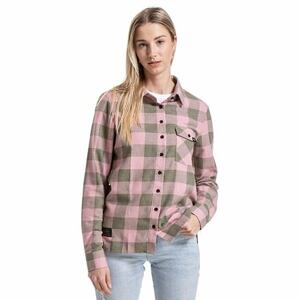Meatfly dámská košile Olivia Pink / Olive | Růžová | Velikost XS
