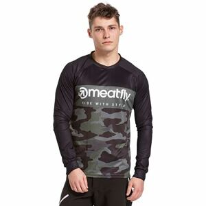 Meatfly pánský bike dres Cliff Rampage Camo/Black | Maskáč | Velikost S