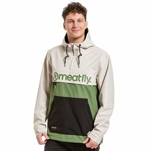Meatfly pánská street bunda Garen Sand/Forest Green | Hnědá | Velikost L