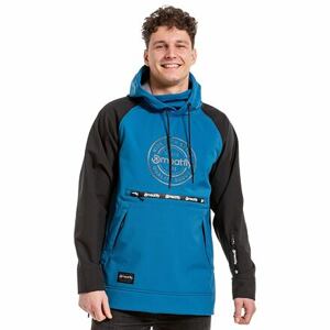 Meatfly pánská softshell bunda Jax Ocean Blue/Black | Černá | Velikost L