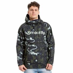 Meatfly pánská softshell bunda Jax Storm Camo Sand | Černá | Velikost XL