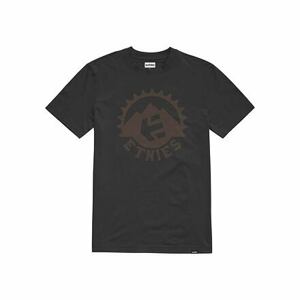 Etnies pánské tričko Spoke Tech Black/Brown | Černá | Velikost L