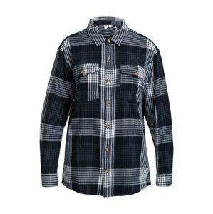 Roxy dámská košile Let It Go Flanel Anthracite Hallo Plaid | Šedá | Velikost M | 100% bavlna