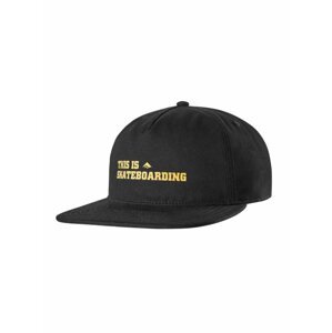 Emerica kšiltovka This Is Skateboarding Snapback Black | Černá | Velikost One Size