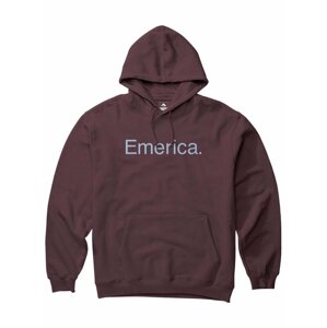 Emerica pánská mikina Pure Logo Burgundy | Červená | Velikost L