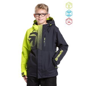 Meatfly dětská SNB & SKI bunda Bangito Acid Lime/Black | Zelená | Velikost 158
