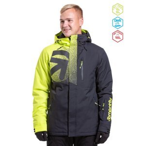 Meatfly pánská SNB & SKI bunda Shader Acid Lime/Black | Zelená | Velikost XL