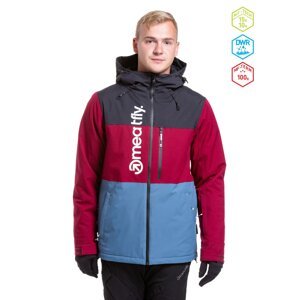 Meatfly pánská SNB & SKI bunda Manifold Beet Red/Slate Blue | Červená | Velikost S