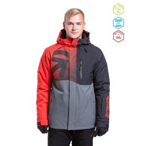 Meatfly pánská SNB & SKI bunda Shader Ferrari Red/Dark Grey | Červená | Velikost S