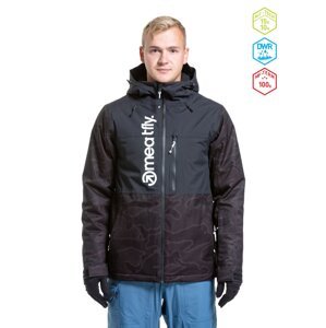 Meatfly pánská SNB & SKI bunda Manifold Morph Black | Černá | Velikost XS