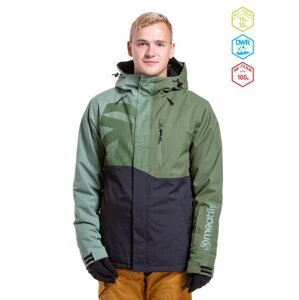 Meatfly pánská SNB & SKI bunda Shader Sea Spray/Black | Zelená | Velikost XL