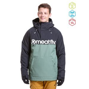 Meatfly pánská SNB & SKI bunda Slinger Sea Spray/Black | Modrá | Velikost M