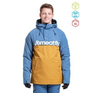 Meatfly pánská SNB & SKI bunda Slinger Wood/Slate Blue | Hnědá | Velikost M