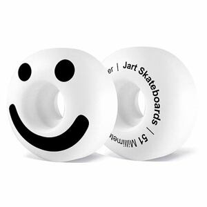 Jart skateboardová kolečka Be Happy 102a White | Bílá | Velikost skate 51 mm