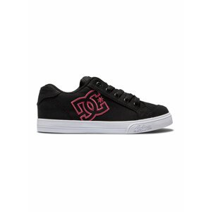 Dc shoes dětské tenisky Chelsea - S21 Black/Pink Stencil | Černá | Velikost 6,5 US