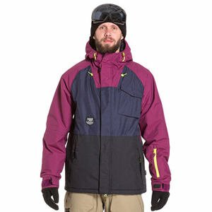 Nugget snowboardová bunda Rover G - Navy Heather Purple Black | Černá | Velikost S