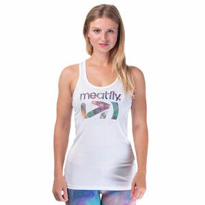 Meatfly dámské tričko Flou Tank B - White | Bílá | Velikost XL