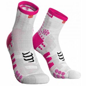 Compressport RACE V3.0 RUN HI Běžecké ponožky, bílá, velikost 42-44